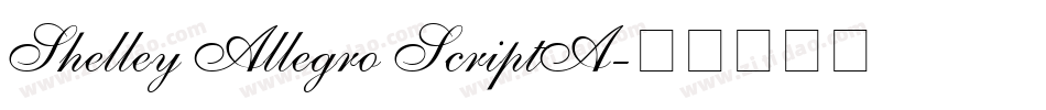 Shelley Allegro ScriptA字体转换